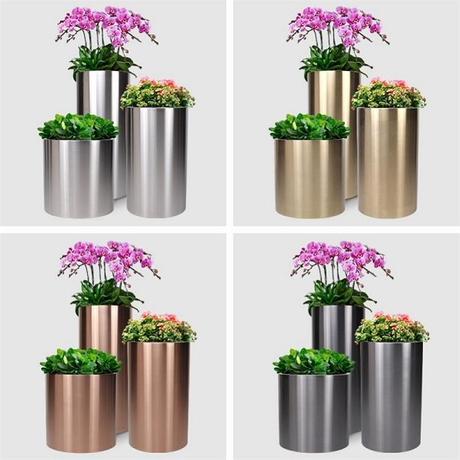 Stainless Steel Plated Flowerpot Corrosion-resistant Metal Lacquered Flower Box Outdoor Indoor Community Commercial Street Coffee Shop Flower Pot.jpg