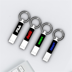 LED Light Up USB Stick With Keychain 1GB 2GB 4GB 8GB 16GB 32GB 64GB LED USB Pendrive