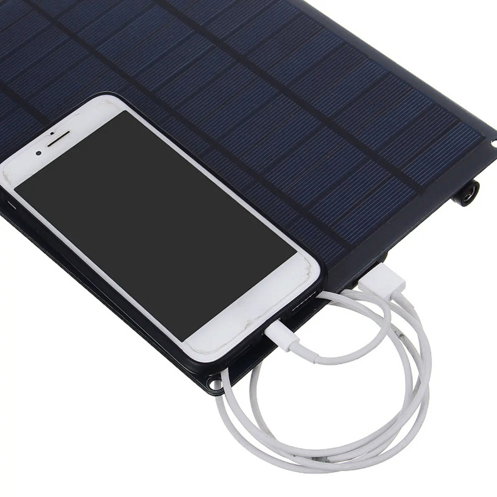 15W Solar Panel with Fans for Outddoor Charging And Heatness Expressing